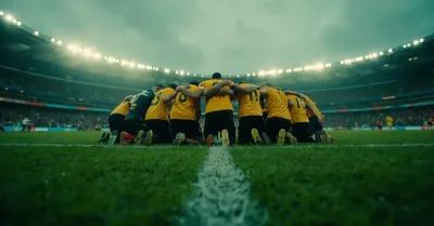 Une première Coupe du monde, une fessée, puis ce cercle au milieu du terrain
