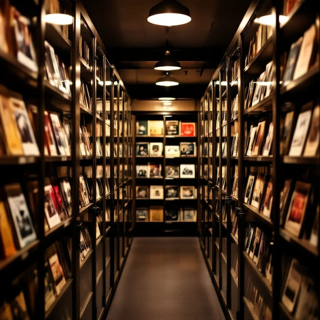 An archive room in a football club