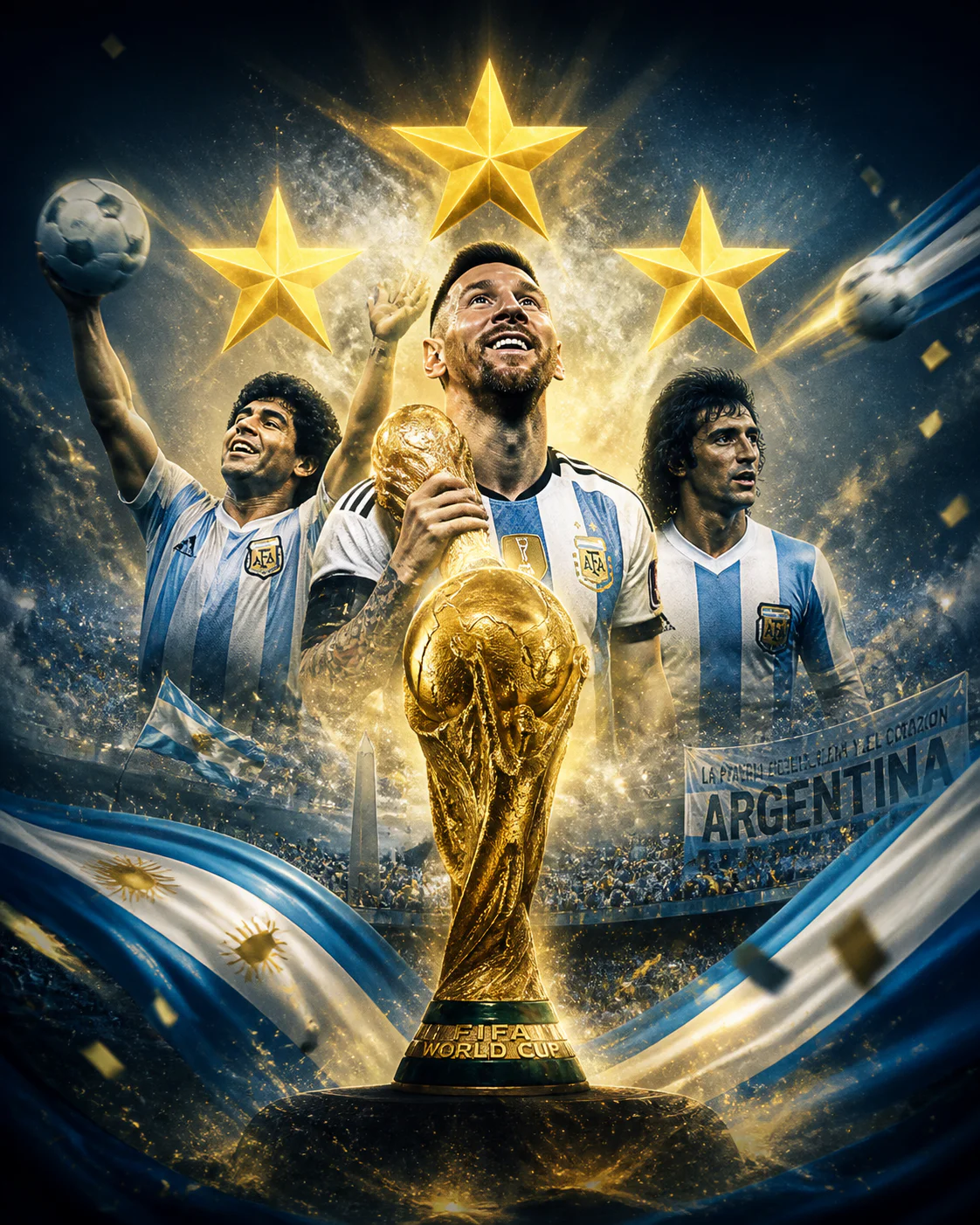 argentine coupe du monde palmares : trois générations championnes